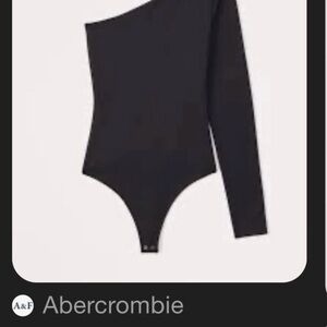 Abercrombie Black One-Shoulder Bodysuit NWT